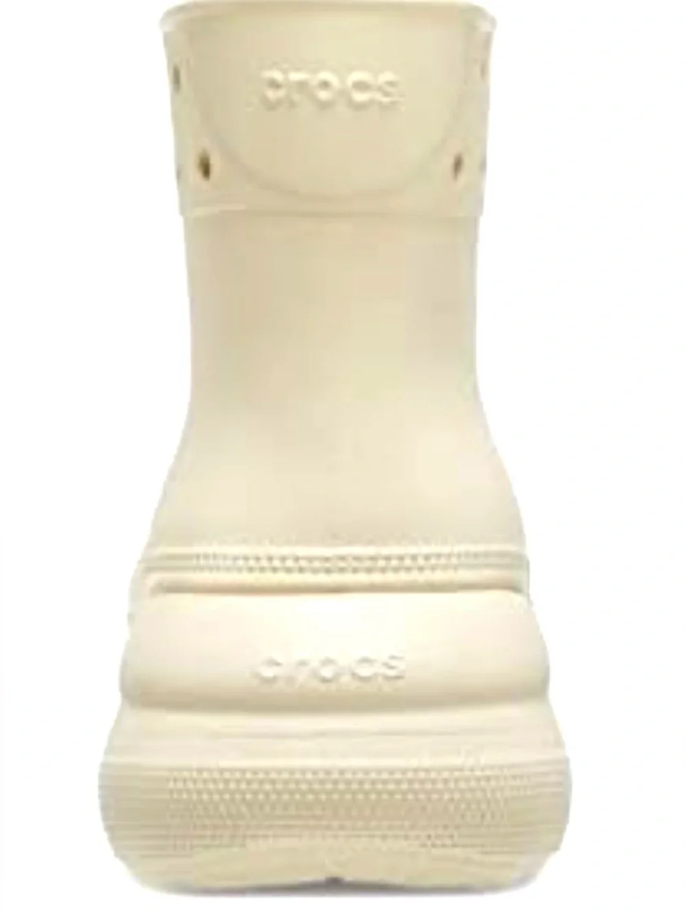NWT NEW Crocs Crush Collection Chunky Cream Slip-On Clogs Platform Boots M 5 W